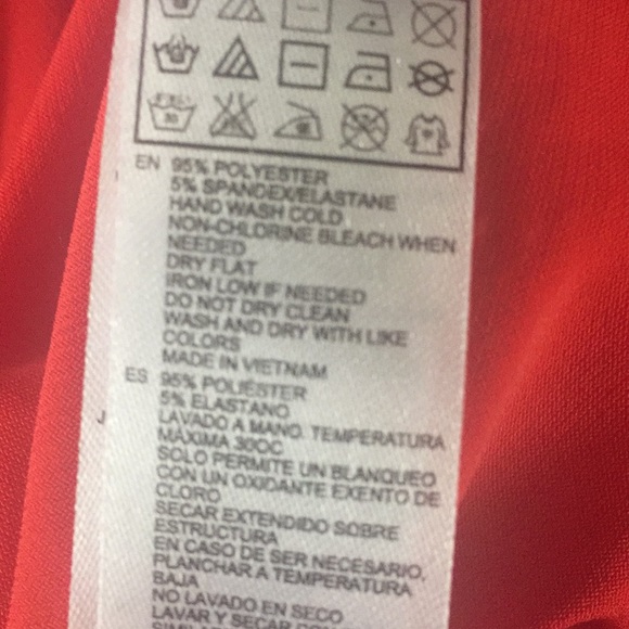 Forever 21 red elastic waist dress - Picture 6 of 6